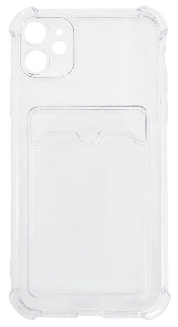 Чехол LuxCase для APPLE iPhone 12 TPU с картхолдером 1.5mm Transparent 63506 - фото №5