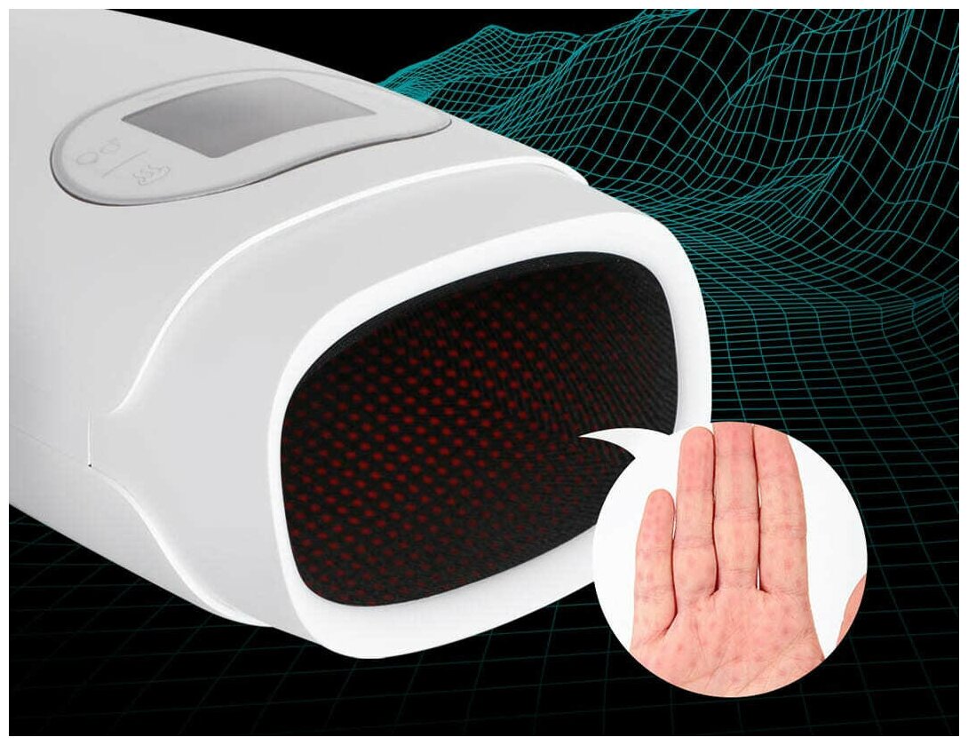 Вакуумный компрессионный массажер Xiaomi PMA KULAX Graphene Mouse Hand Massager (PMA-C20), белый, 1 уп., CN - фото №11