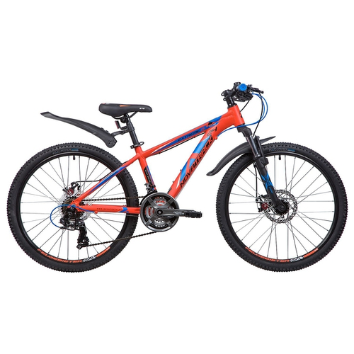 Подростковый велосипед Novatrack Extreme 24 Disc, год 2019, ростовка 13, цвет Оранжевый