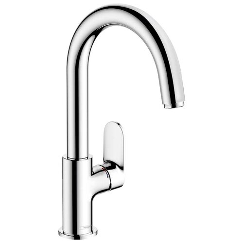 Смеситель для кухни (мойки) hansgrohe Vernis Blend 71554000 серебристый смеситель для раковины с донным клапаном coolstart hansgrohe vernis blend 71585670