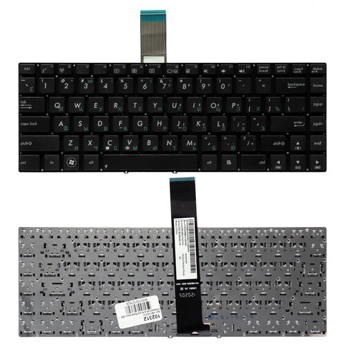 Клавиатура для ноутбука Asus G46 G46V G46VW Series Плоский Enter Черная без рамки PN 0KN0-MF1US23 1023₽