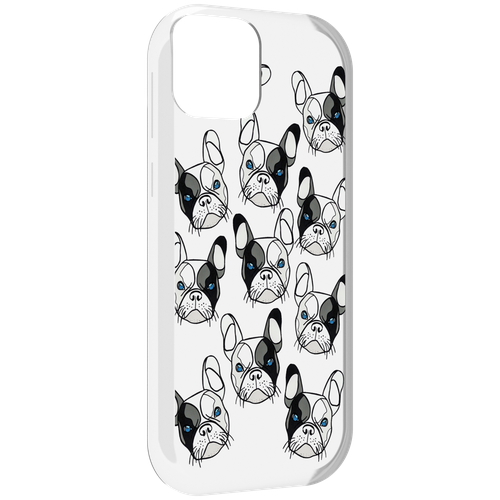 Чехол MyPads мини-собачки-черно-белый для UleFone Note 6 / Note 6T / Note 6P задняя-панель-накладка-бампер