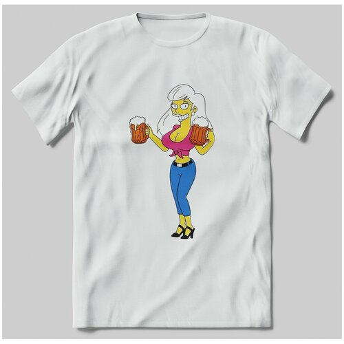 фото Футболка с принтом симсоны официантка brut-shop