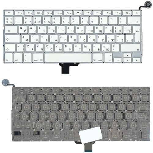 Клавиатура для ноутбука MacBook A1342 20092010 белая 133 большой Enter 1428₽