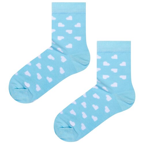 фото Женские носки palama средние, размер 25, голубой