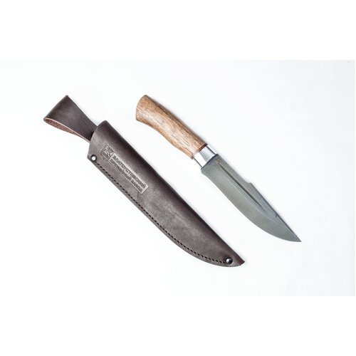 фото Кованный нож "хищник" ручной работы (сталь х12мф, орех/ал) златоустовский оружейный завод