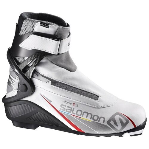 фото Ботинки для беговых лыж salomon vitane 8 skate prolink (2018-2019) белый/серый, р. 7 / 25