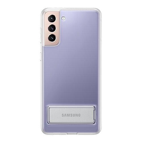 фото Чехол - накладка samsung ef-jg996ctegru clear standing cover s21+, прозрачный