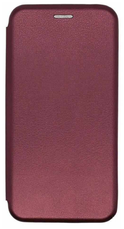 Чехол-книжка для Iphone 12/12 Pro Max бордовый