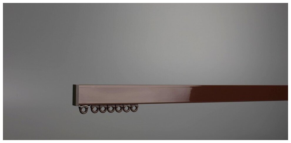 Карниз профильный Эстейдж К02-4-300 коричневый (300 см) - фотография № 1