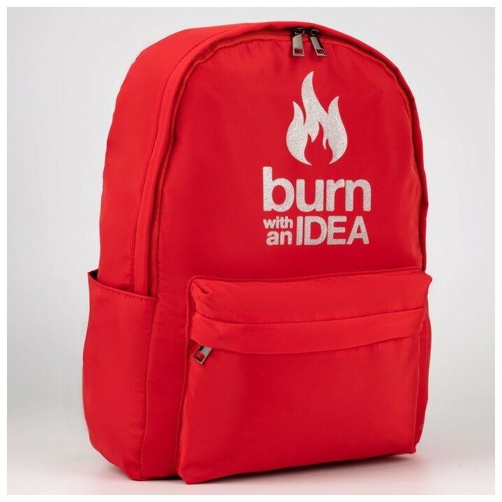 фото Рюкзак текстильный Burm with IDEA, красный, 38 х 12 х 30 см