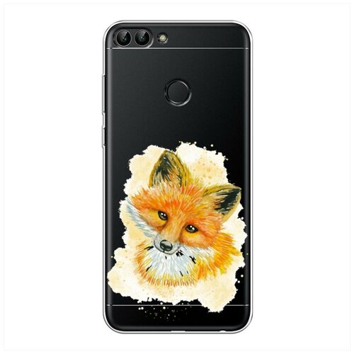 фото Силиконовый чехол "лисенок в желтом облаке" на huawei p smart / хуавей п смарт case place