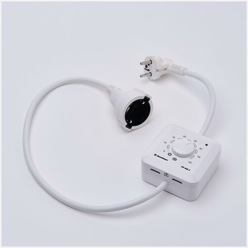 Изображение товара Терморегулятор в розетку ЭргоЛайт ТР-03.1 Р (на проводе) от +5 до +40, универсальный