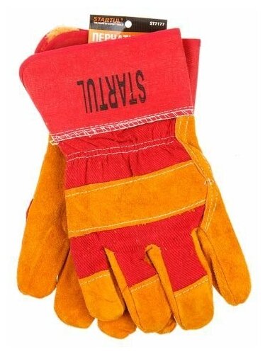 фото Перчатки спилковые комбинированные утепл. размер №11 STARTUL (ST7177)