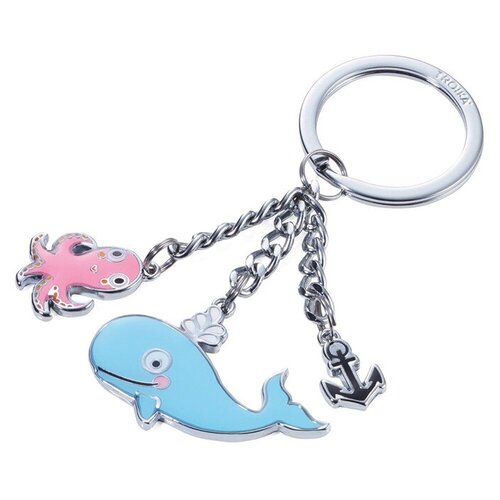 Брелок TROIKA Кит, осьминог и якорь 98 x 66 x 3 мм хромированный/разноцветный TROIKA Germany GmbH KR18-13/CH