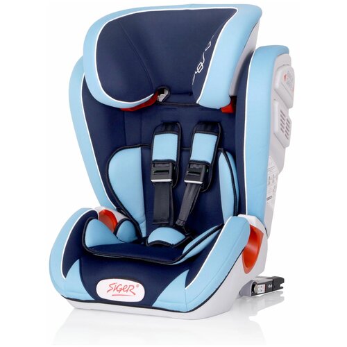 Автокресло группа 1/2/3 (9-36 кг) Siger Индиго Isofix, синий