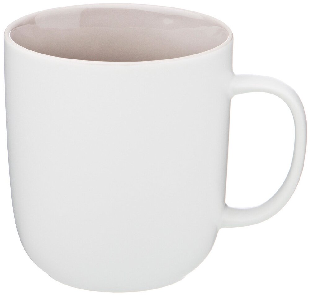 фото Кружка VELOUR 400МЛ внутри светло-серая глазурь