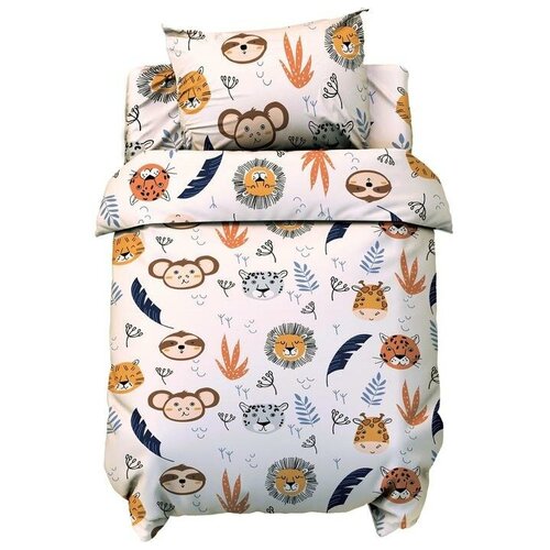 фото Постельное белье крошка я african friends 112*147 см, 60*120+20 см, 40*60 см, 100% хлопок