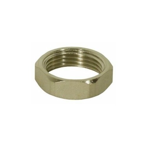 К-37н Фитинг резьбовой для металлических труб Контргайка 3/4 латунь никелированная SER 6 шт.