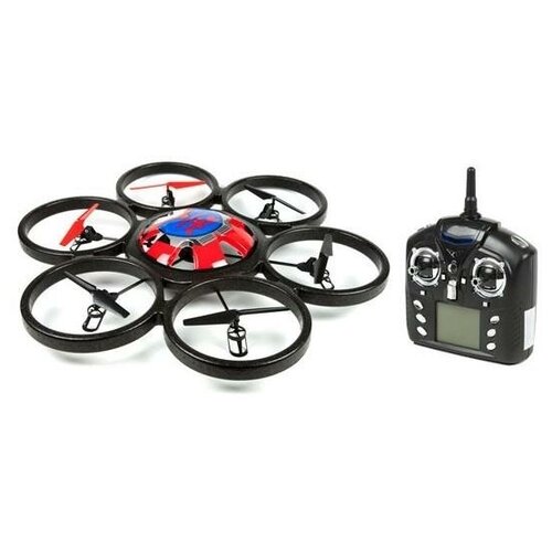 Гексакоптер WLtoys V323 с FPV (Красно-синий)