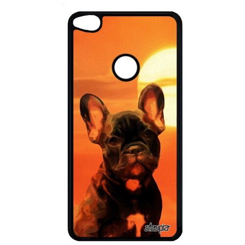 фото Ударопрочный чехол для мобильного // huawei p9 lite 2017 // "бульдог" собака компаньон, utaupia, оранжевый