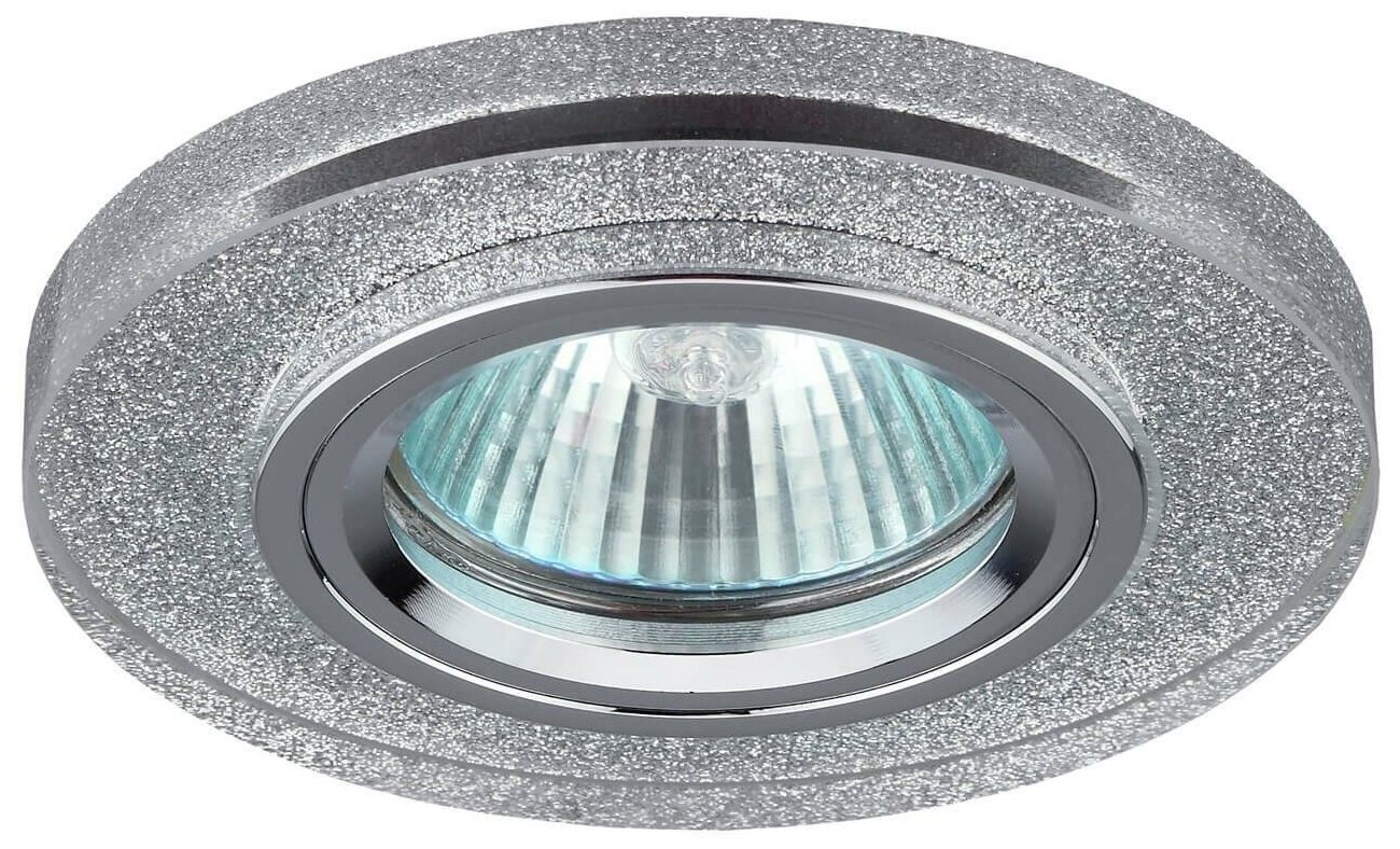 Точечный светильник ЭРА DK7 CH/SHSL 50W GU5.3 MR16 IP20 серебряный блеск/хром - фотография № 1