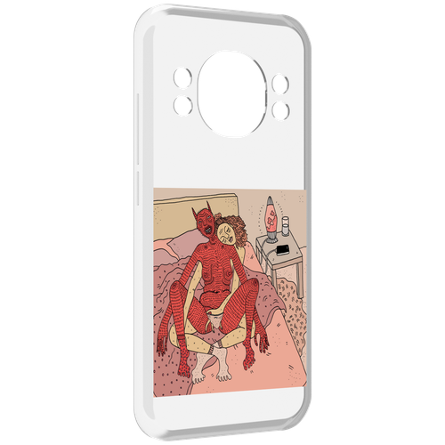 Чехол MyPads девушка-без-кожи для Doogee S98 / S98 Pro задняя-панель-накладка-бампер
