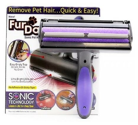 Электрическая щетка для удаления шерсти животных Fur Daddy Sonic - фотография № 4