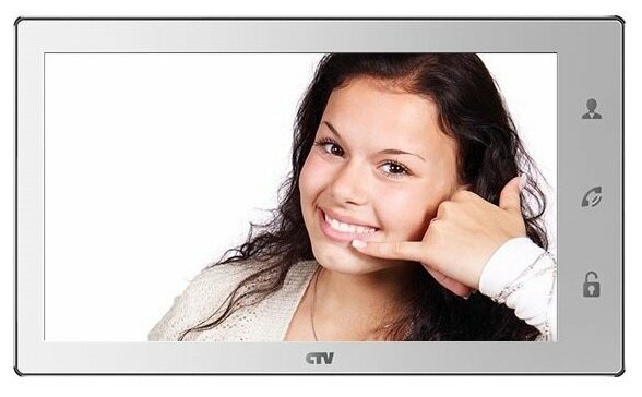 CTV-M4102FHD Цветной монитор видеодомофона для квартиры и дома (Белый) - фотография № 12