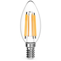 Лампа Gauss Filament Свеча 13W 1100lm 2700К Е14 LED 1/10/50 103801113