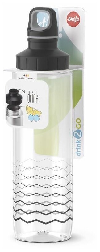 Бутылка для воды Emsa Drink2Go Tritan F3030800, 0.7 л, пластик, прозрачный - фотография № 10