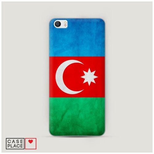фото Чехол пластиковый xiaomi mi5 флаг азербайджана case place