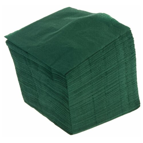 Салфетка бумажная • 1-сл 24х24 см 350 шт/уп зеленая • основа • 1 уп