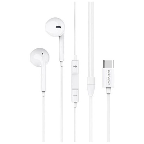 Наушники Borofone BM27 Amazing Sound Type-C Белые 39400₽