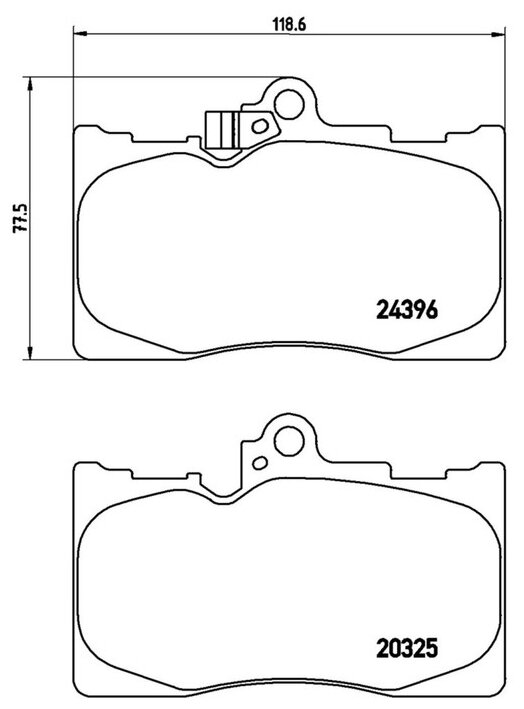 Колодки тормозные LEXUS GS (L1) 09/11- / LEXUS GS (S19) 01/05-12/12 / LEXUS IS C (GSE2) 04/09- / LE