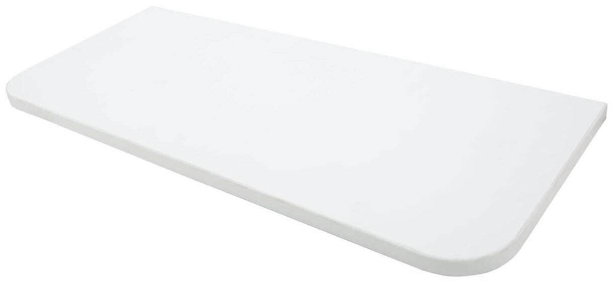 фото Мебельная полка "Wavent" с закруглёнными углами 600x250х16 мм, цвет белый, премиум, станет отличным дополнением к открытым системам хранения, решениям