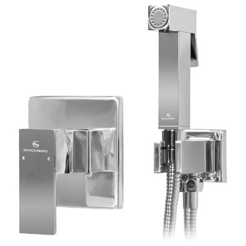 Смеситель встраиваемый с гигиеническим душем Grocenberg GB1001CR хром