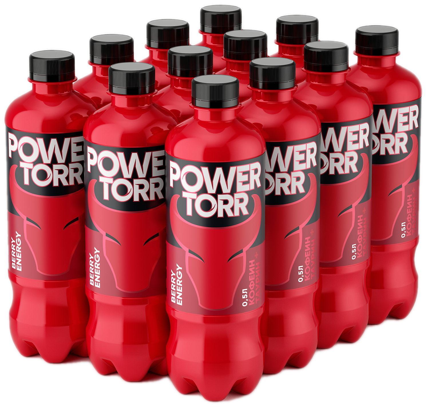 Энергетический напиток Power Torr Red, 12 шт по 0,5 л - фотография № 1