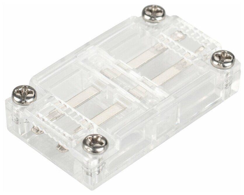 Коннектор прямой для ленты ARL-50000PV (15.5x6mm) прозрачный (Arlight, Пластик)