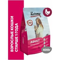 Сухой корм KARMY Adult для взрослых кошек старше 1 года Курица 0,4кг