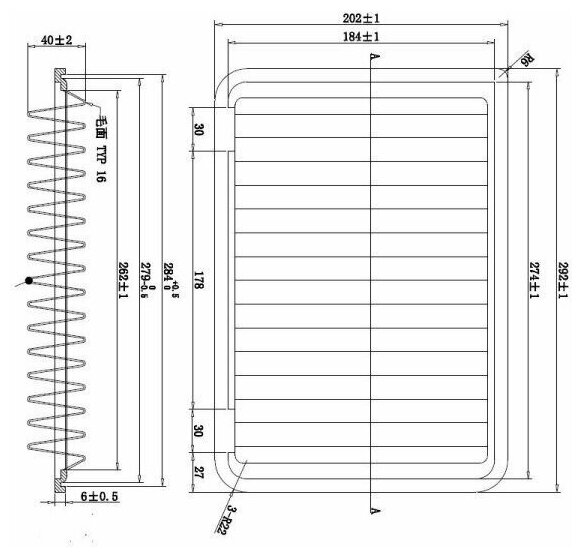 Фильтр воздушный 17801-28030 Toyota Camry V40/V50/ Lexus ES/ воздушный фильтр тойота камри 50/ воздушный фильтр камри 50