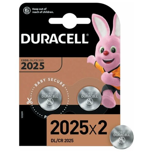 Батарейка DURACELL CR2025 блистер 2 шт литиевые батарейки duracell cr2025 2bl