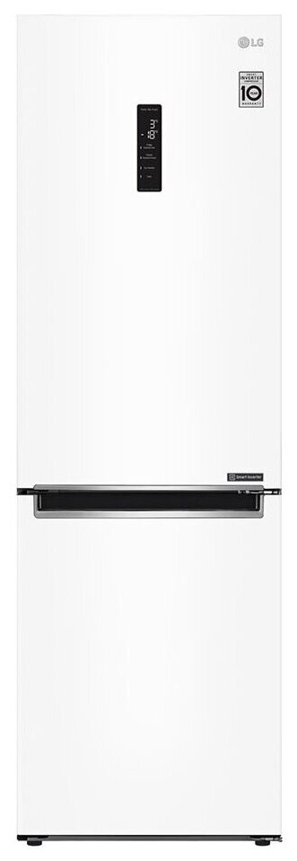 Холодильник с морозильником LG GA-B459MQSL белый