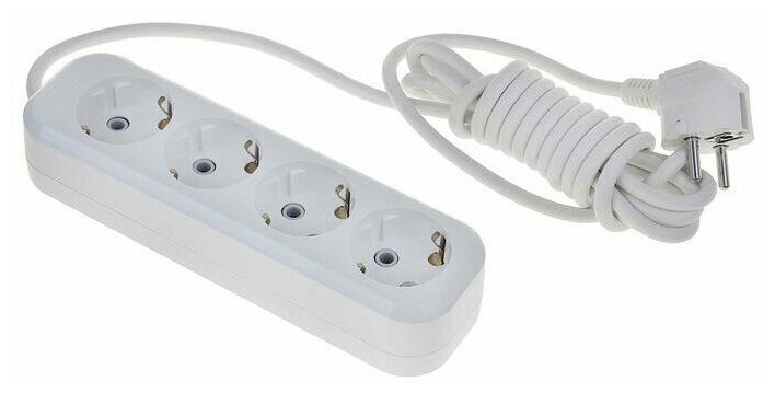 Удлинитель Lux У4-Е-02 4 Sockets 2m White - фото №5