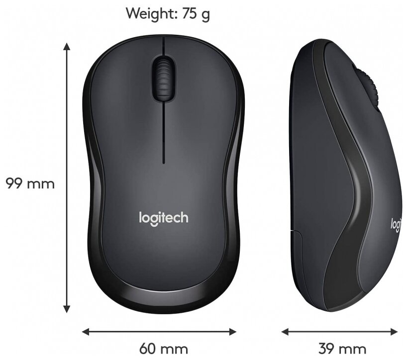 Беспроводная мышь Logitech M221 Silent белый