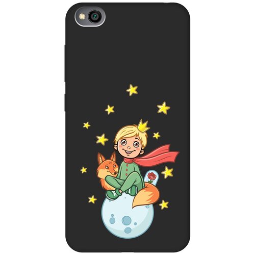 Матовый Soft Touch силиконовый чехол на Xiaomi Redmi Go, Сяоми Редми Го с 3D принтом Little Prince черный матовый soft touch силиконовый чехол на xiaomi redmi go сяоми редми го с 3d принтом nirvana черный