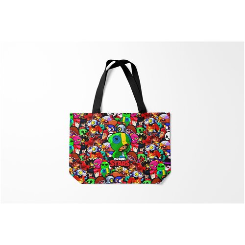фото Сумка-шоппер / 46х35 см / геймерам / brawl stars leon burnettie