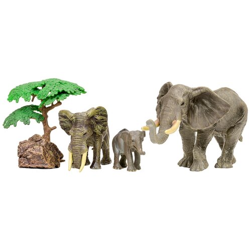 Купить Игровой набор Masai Mara Мир диких животных Семья слонов MM201-010