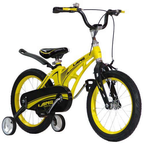 фото Велосипед lanq 18" желтый алюминиевая рама, ручные тормоза sx bike