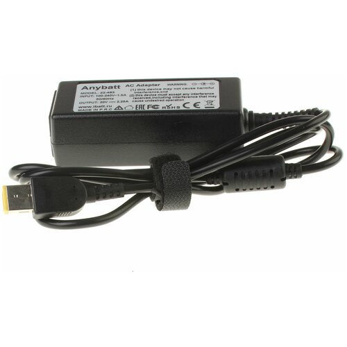 Блок питания Anybatt 22-U1-483 20V 2,25A, 45W, прямоугольный, pin для IBM-Lenovo G50-30, G50-45, Z50-70, ThinkPad X240, Z50-75, IdeaPad Yoga 11, ThinkPad X250, ThinkPad Helix, IdeaPad U330p, IdeaPad Flex 15, IdeaPad Flex 14, G40-30, блок питания для lenovo adlx45dlc3a adlx45ncc3a 45w